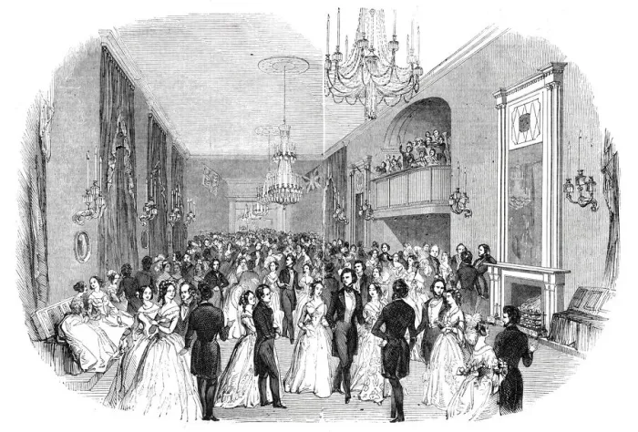 Framed Print : The Pytchley Hunt Ball, Northampton, 1844. Creator: Unknown Framed Print : The Pytchley Hunt Ball, Northampton, 1844. Creator: Unknown