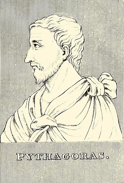 Pythagoras, (c570-c495 BC), 1830. Creator: Unknown