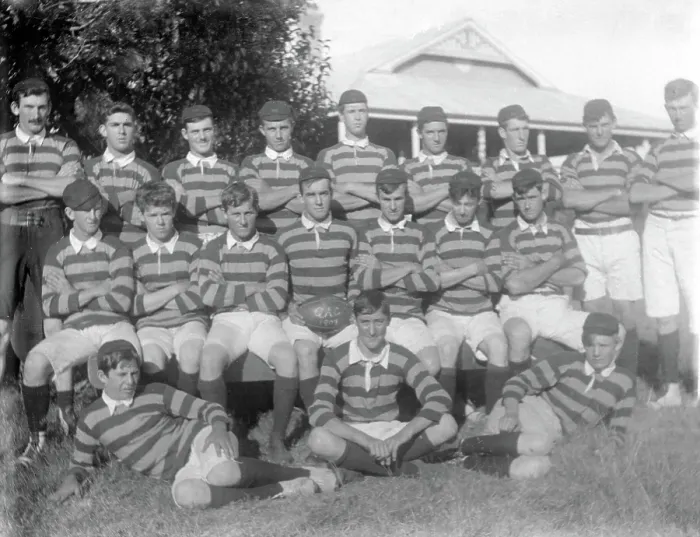 Framed Print : Q.A.C. 1907 football team, 1907. Creator: Robert Augustus Henry L'Estrange. Q.A.C. 1907 football team, 1907. Creator: Robert Augustus Henry L'Estrange Framed Print : Q.A.C. 1907 football team, 1907. Creator: Robert Augustus Henry L'Estrange. Q.A.C. 1907 football team, 1907. Creator: Robert Augustus Henry L'Estrange