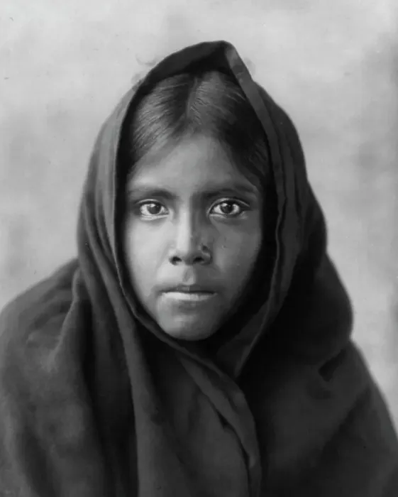 Framed Print : Qahatika girl, c1907. Creator: Edward Sheriff Curtis Framed Print : Qahatika girl, c1907. Creator: Edward Sheriff Curtis