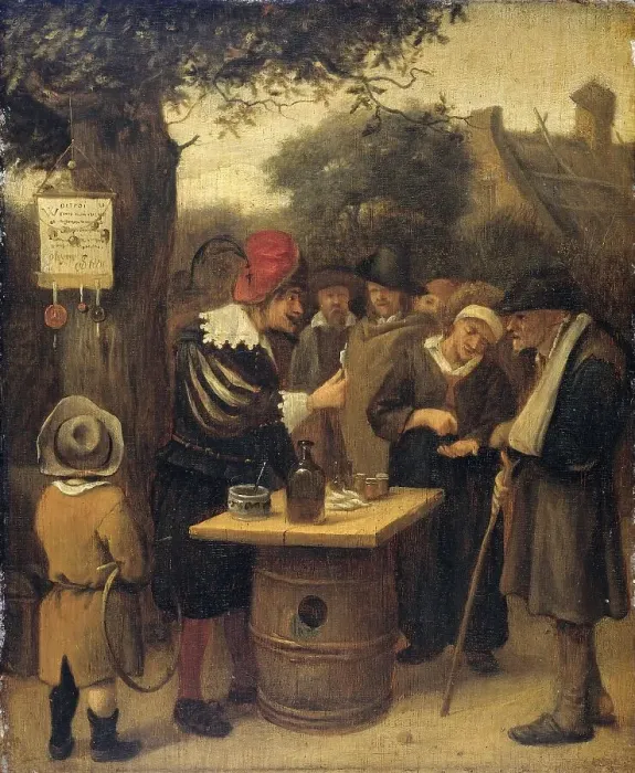 Framed Print : The quack, 1650-1679. Creator: Jan Steen Framed Print : The quack, 1650-1679. Creator: Jan Steen