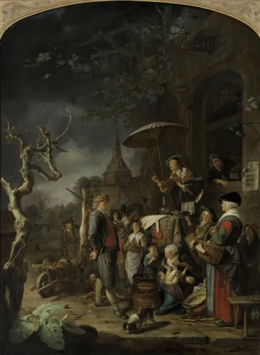 Framed Print : The Quack, 1652. Artist: Dou, Gerard (Gerrit) (1613-1675) Framed Print : The Quack, 1652. Artist: Dou, Gerard (Gerrit) (1613-1675)