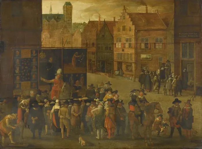 Framed Print : The Quack, c.1619-c.1625. Creator: Anon Framed Print : The Quack, c.1619-c.1625. Creator: Anon