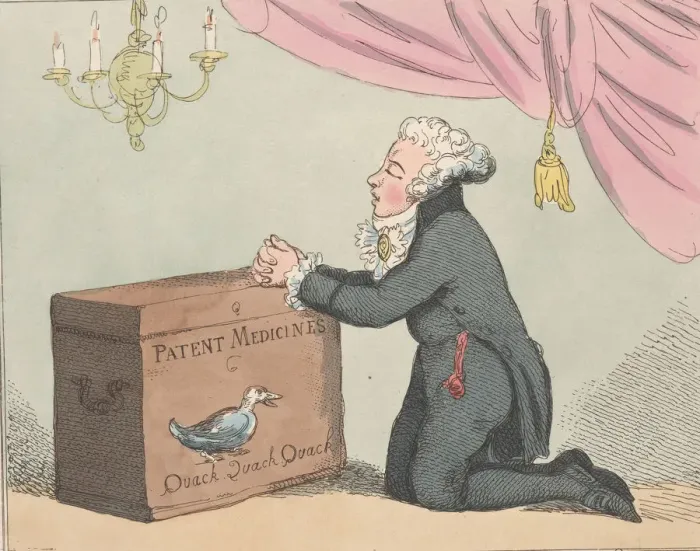 Framed Print : The Quack Doctors Prayer!!, July 30, 1801. July 30, 1801. Creator: Thomas Rowlandson Framed Print : The Quack Doctors Prayer!!, July 30, 1801. July 30, 1801. Creator: Thomas Rowlandson