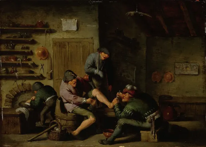 Framed Print : A quack and his patients. Creator: Adriaen van Ostade Framed Print : A quack and his patients. Creator: Adriaen van Ostade
