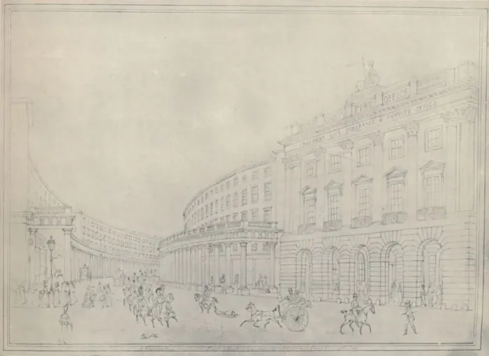 Framed Print : The Quadrant, Regent Street, 1822, (1920). Artist: Thomas Hosmer Shepherd Framed Print : The Quadrant, Regent Street, 1822, (1920). Artist: Thomas Hosmer Shepherd