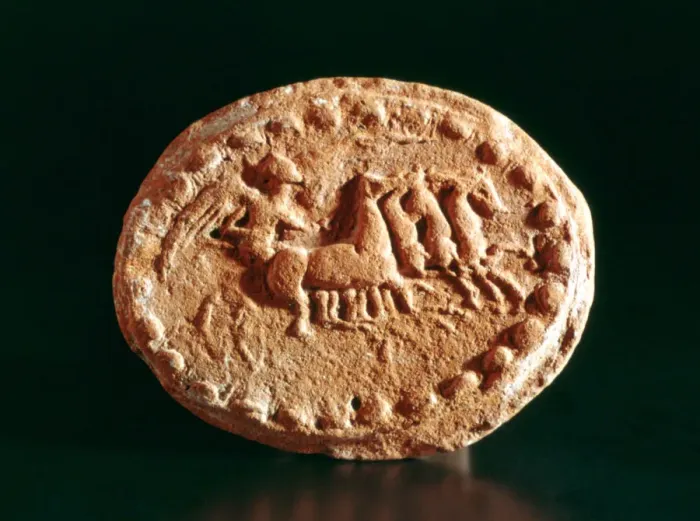 Framed Print : Quadriga, Kerkouane, Tunisia, 3rd century BC Framed Print : Quadriga, Kerkouane, Tunisia, 3rd century BC