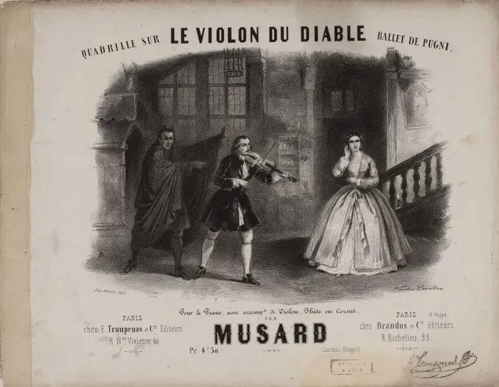 Framed Print : Quadrille for Le Violon du Diable by Cesare Pugni, ca. 1849 Framed Print : Quadrille for Le Violon du Diable by Cesare Pugni, ca. 1849