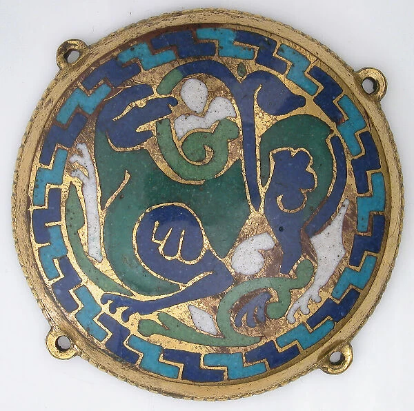 Quadruped (one of five medallions from a coffret), French, ca. 1110-30. Creator: Unknown