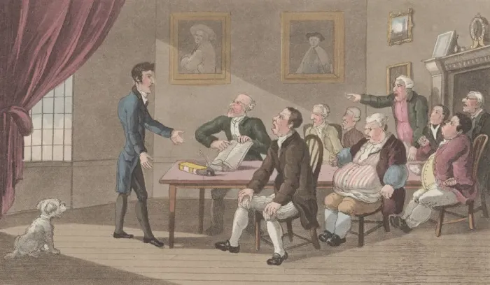 Framed Print : Quae Genus & Creditors, from The History of Johnny Quae Genus, The Little Fou Framed Print : Quae Genus & Creditors, from The History of Johnny Quae Genus, The Little Fou