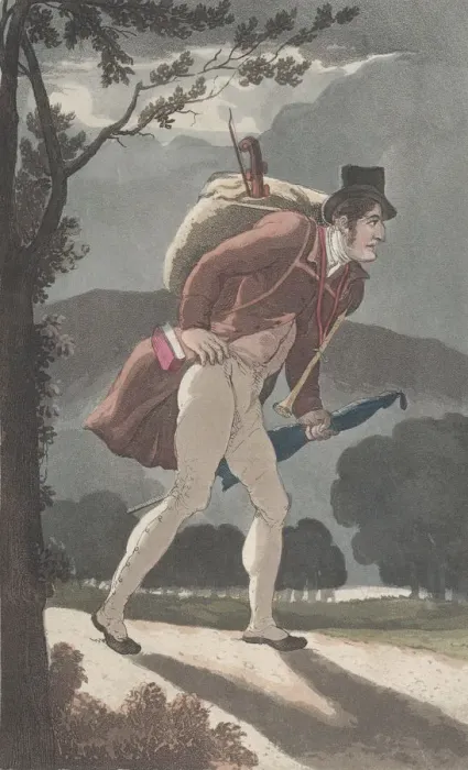 Framed Print : Quae Genus on His Journey to London, from The History of Johnny Quae Genus Framed Print : Quae Genus on His Journey to London, from The History of Johnny Quae Genus