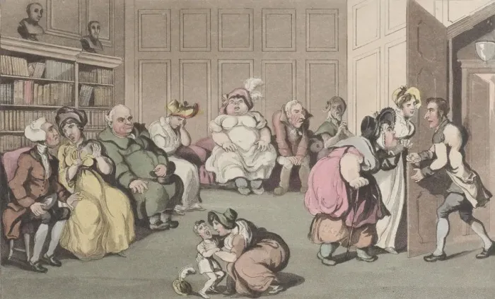 Framed Print : Quae Genus with a Quack Doctor, from The History of Johnny Quae Genus, The Lit Framed Print : Quae Genus with a Quack Doctor, from The History of Johnny Quae Genus, The Lit
