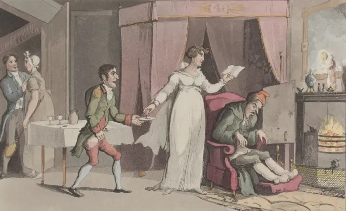 Framed Print : Quae Genus in the Service of a Miser, from The History of Johnny Quae Genus, T Framed Print : Quae Genus in the Service of a Miser, from The History of Johnny Quae Genus, T