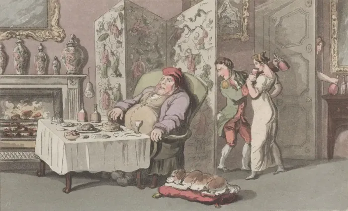Framed Print : Quae Genus, in the Service of Sr. Jeffery Gourmand, from The History of Johnny Framed Print : Quae Genus, in the Service of Sr. Jeffery Gourmand, from The History of Johnny