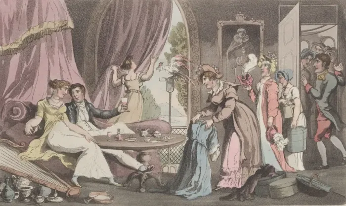 Framed Print : Quae Genus with a Spendthrift, from The History of Johnny Quae Genus, The Li Framed Print : Quae Genus with a Spendthrift, from The History of Johnny Quae Genus, The Li