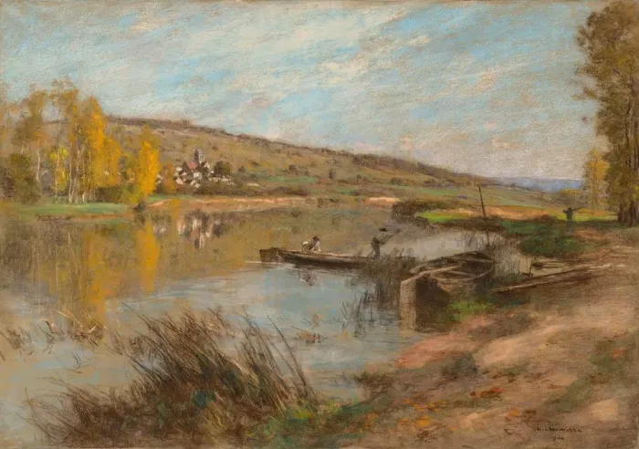 Framed Print : Quai au Sable, Charteves, 1904. Creator: Leon Augustin Lhermitte (French, 1844-1925) Framed Print : Quai au Sable, Charteves, 1904. Creator: Leon Augustin Lhermitte (French, 1844-1925)