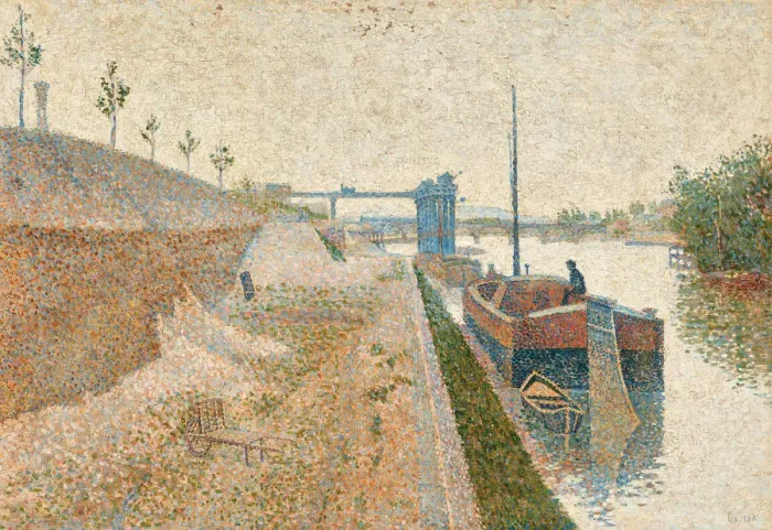 Framed Print : Quai de Clichy, 1887 Framed Print : Quai de Clichy, 1887
