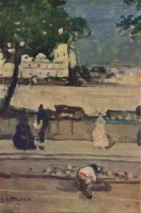 Framed Print : Quai Des Grands Augustins, Paris, c19th century. Artist: James Wilson Morrice Framed Print : Quai Des Grands Augustins, Paris, c19th century. Artist: James Wilson Morrice