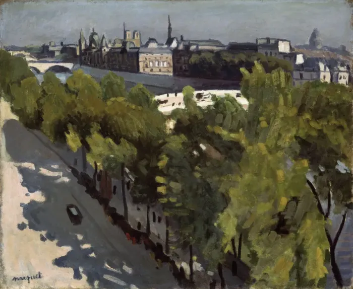 Framed Print : Quai du Louvre and Pont Neuf, 1906. Artist: Albert Marquet Framed Print : Quai du Louvre and Pont Neuf, 1906. Artist: Albert Marquet