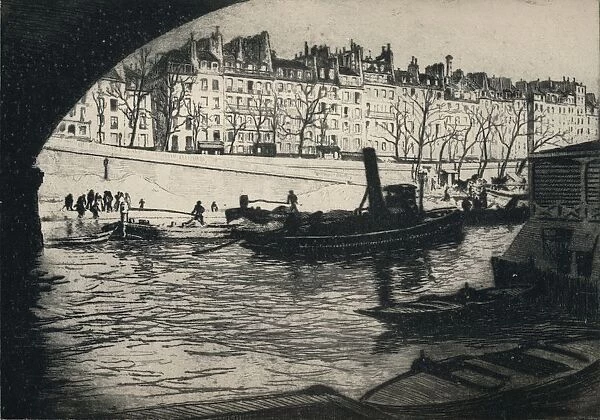 Quai de l Hotel de Ville, 1915. Artist: Edgar Chahine