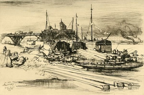Quai De La Gare: Decharge Publique, 1908. Creator: Auguste Lepere