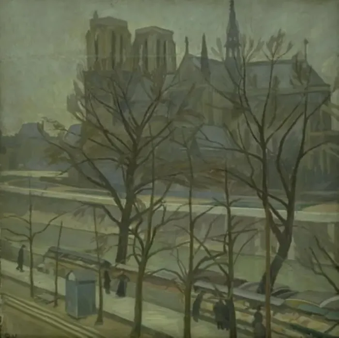 Framed Print : From Quai de la Tournelle, Paris, 1912. Creator: Edvard Weie Framed Print : From Quai de la Tournelle, Paris, 1912. Creator: Edvard Weie