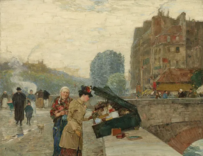 Framed Print : Quai Saint-Michel, 1888 Framed Print : Quai Saint-Michel, 1888