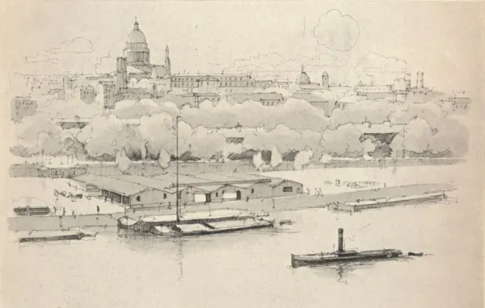 Framed Print : The Quai St Bernard, 1915. Artist: Eugene Bejot Framed Print : The Quai St Bernard, 1915. Artist: Eugene Bejot