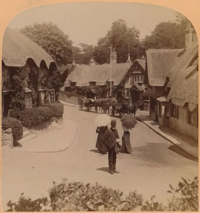 Framed Print : The quaint Homes of Shanklin, Isle fo Wight, England, 1900. Creator: Underwood & Underwood