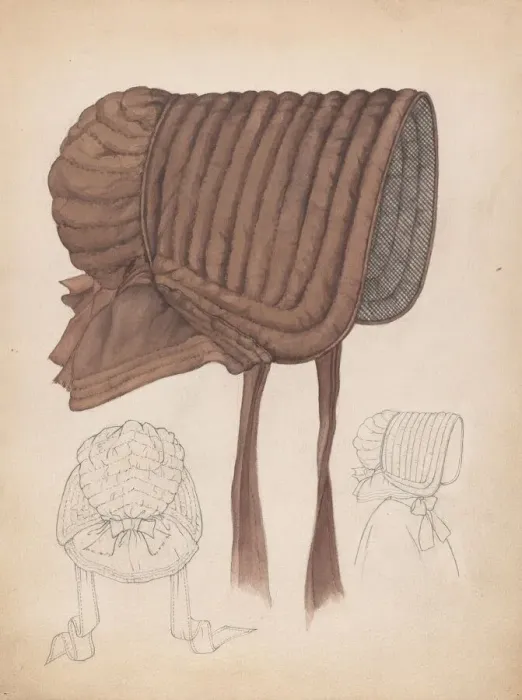 Framed Print : Quaker Bonnet, c. 1937. Creator: Rosalia Lane Framed Print : Quaker Bonnet, c. 1937. Creator: Rosalia Lane