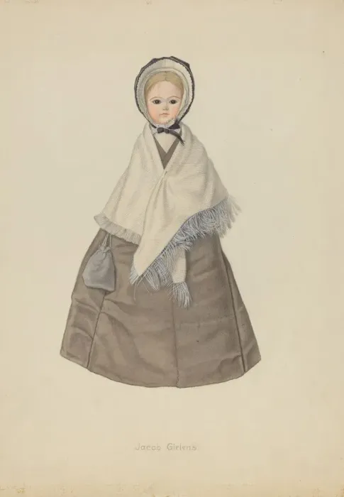 Framed Print : Quaker Doll, 1935 / 1942. Creator: Jacob Gielens Framed Print : Quaker Doll, 1935 / 1942. Creator: Jacob Gielens