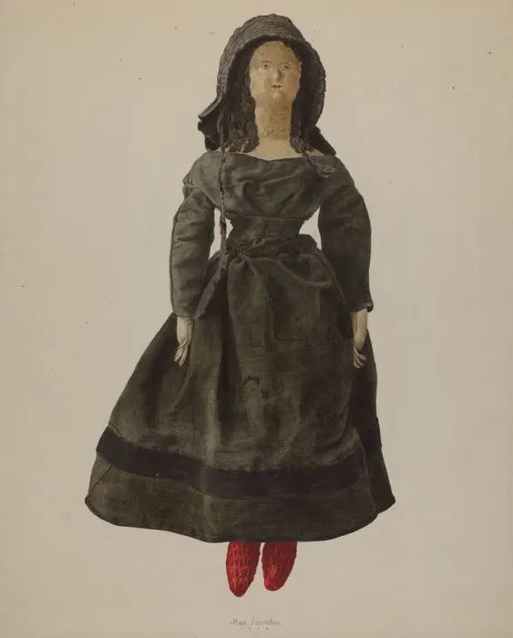 Framed Print : Quaker Doll, 1938. Creator: Max Fernekes Framed Print : Quaker Doll, 1938. Creator: Max Fernekes