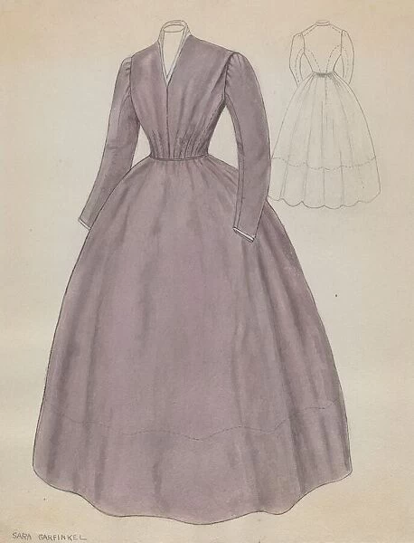 Quaker Dress, c. 1936. Creator: Sara Garfinkel