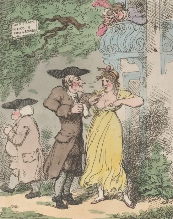 Framed Print : Quaker in Love, 1815 (?). 1815 (?). Creator: Thomas Rowlandson Framed Print : Quaker in Love, 1815 (?). 1815 (?). Creator: Thomas Rowlandson