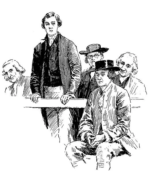 Quaker meeting, London, c1893