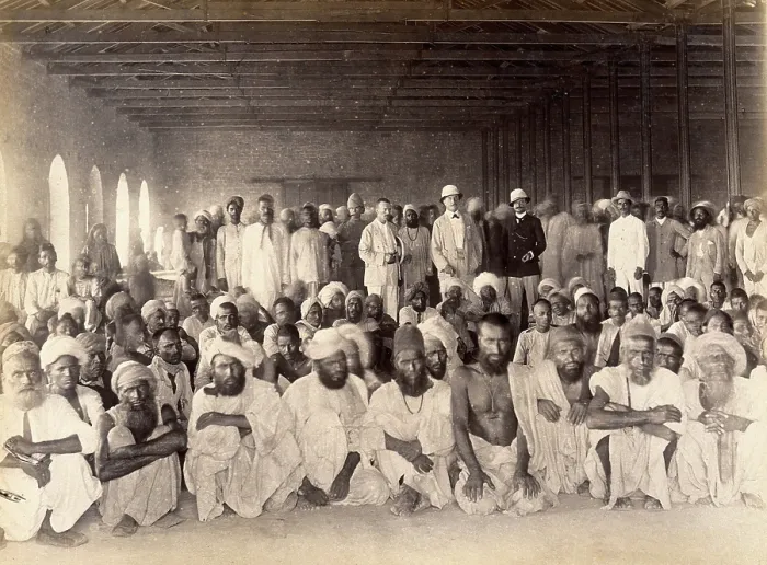Framed Print : Quarantine area, during bubonic plague outbreak, Karachi, India, 1897. Creator: Unknown Framed Print : Quarantine area, during bubonic plague outbreak, Karachi, India, 1897. Creator: Unknown