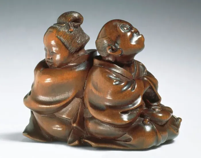 Framed Print : Quarreling Couple, Mid-19th century. Creator: Meikeisai Hojitsu Framed Print : Quarreling Couple, Mid-19th century. Creator: Meikeisai Hojitsu