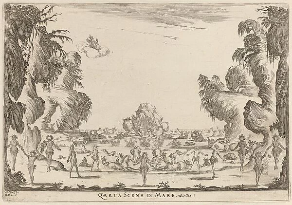 Quarta Scena di Mare, 1637. Creator: Stefano della Bella
