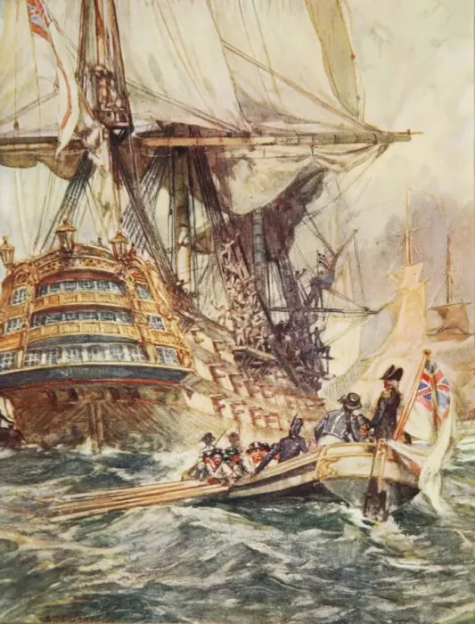 Framed Print : The Quarter-Gunners Yarn, illustration from Drakes Drum and Other Songs of the Sea, 1905 Framed Print : The Quarter-Gunners Yarn, illustration from Drakes Drum and Other Songs of the Sea, 1905