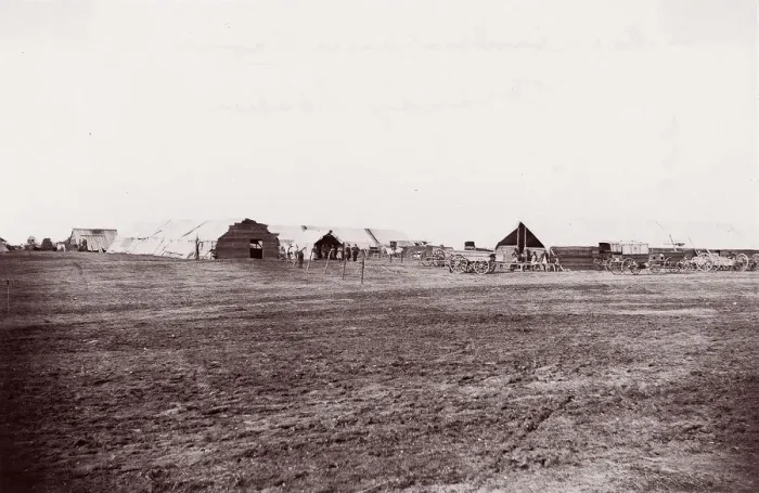 Framed Print : Quartermaster and Ambulance Camp, Brandy Station, Virginia, 1861-65 Framed Print : Quartermaster and Ambulance Camp, Brandy Station, Virginia, 1861-65