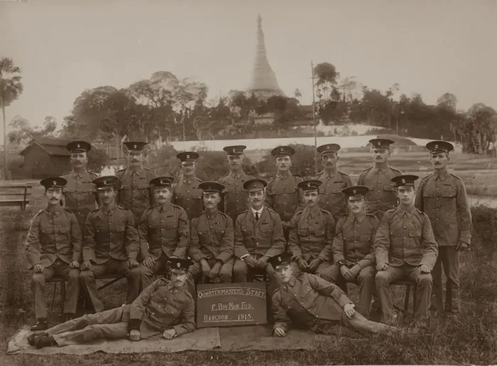 Framed Print : The Quartermasters Staff of the 1st Royal Munster Fusiliers, Rangoon, Burma, 1913 Framed Print : The Quartermasters Staff of the 1st Royal Munster Fusiliers, Rangoon, Burma, 1913