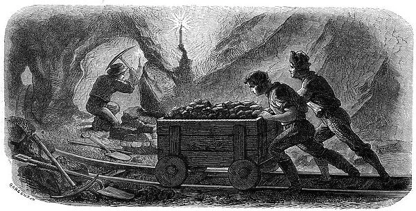 Quartz Mining, California, 1859. Artist: Gustave Adolphe Chassevent-Bacques