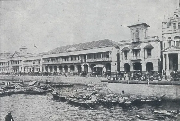 Framed Print : Quay at Singapore, 1924 Framed Print : Quay at Singapore, 1924