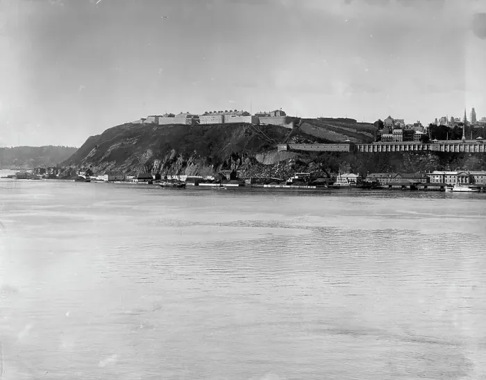 Framed Print : Quebec from Levis, between 1910 and 1920. Creator: Unknown Framed Print : Quebec from Levis, between 1910 and 1920. Creator: Unknown