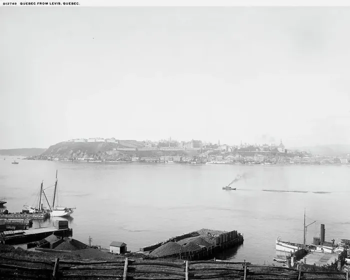 Framed Print : Quebec from Levis, Quebec, between 1890 and 1901. Creator: Unknown Framed Print : Quebec from Levis, Quebec, between 1890 and 1901. Creator: Unknown