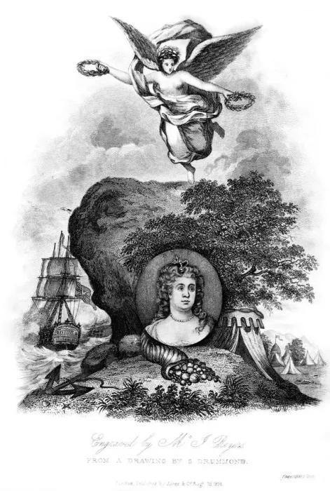 Framed Print : Queen Anne (1665-1714), 1824. Artist: Rogers Framed Print : Queen Anne (1665-1714), 1824. Artist: Rogers