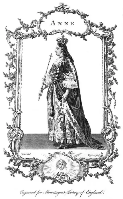 Framed Print : Queen Anne (1665-1714). Artist: Charles Grignion