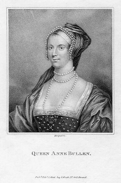 Queen Anne Bullen, 1806. Artist: Bocquet
