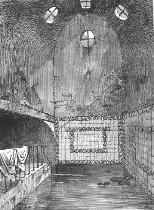 Framed Print : Queen Annes Bath from a view taken in 1851, (1897) Framed Print : Queen Annes Bath from a view taken in 1851, (1897)