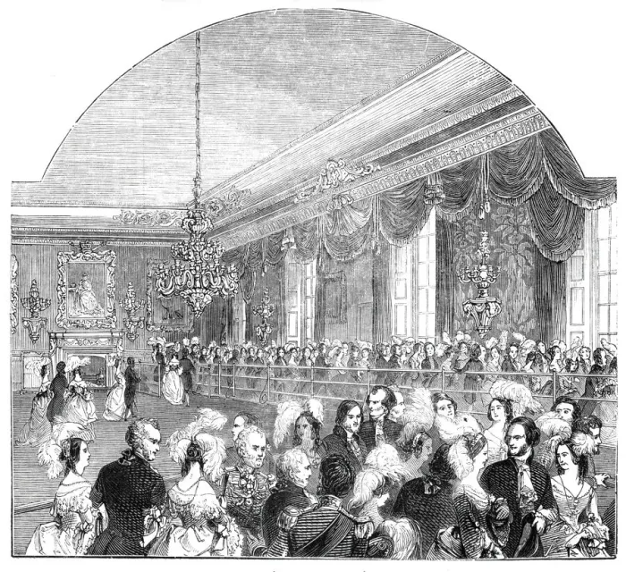Framed Print : Queen Annes Room, St Jamess Palace, 1844. Creator: Unknown